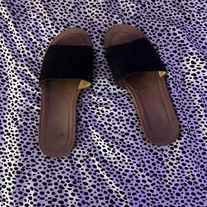 Black Slide Sandals